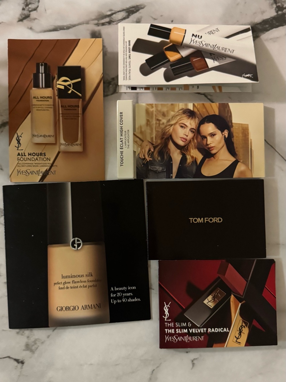YVESSAINTLAURENT ,TOMFORD,Giorgio Armani foundation and 👄 Lipstick 💄.